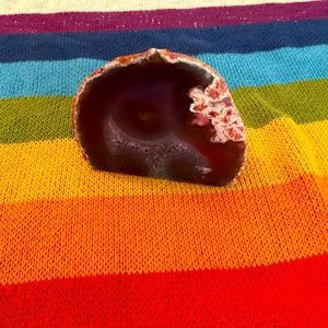 Beautiful sliced Brazilian geode